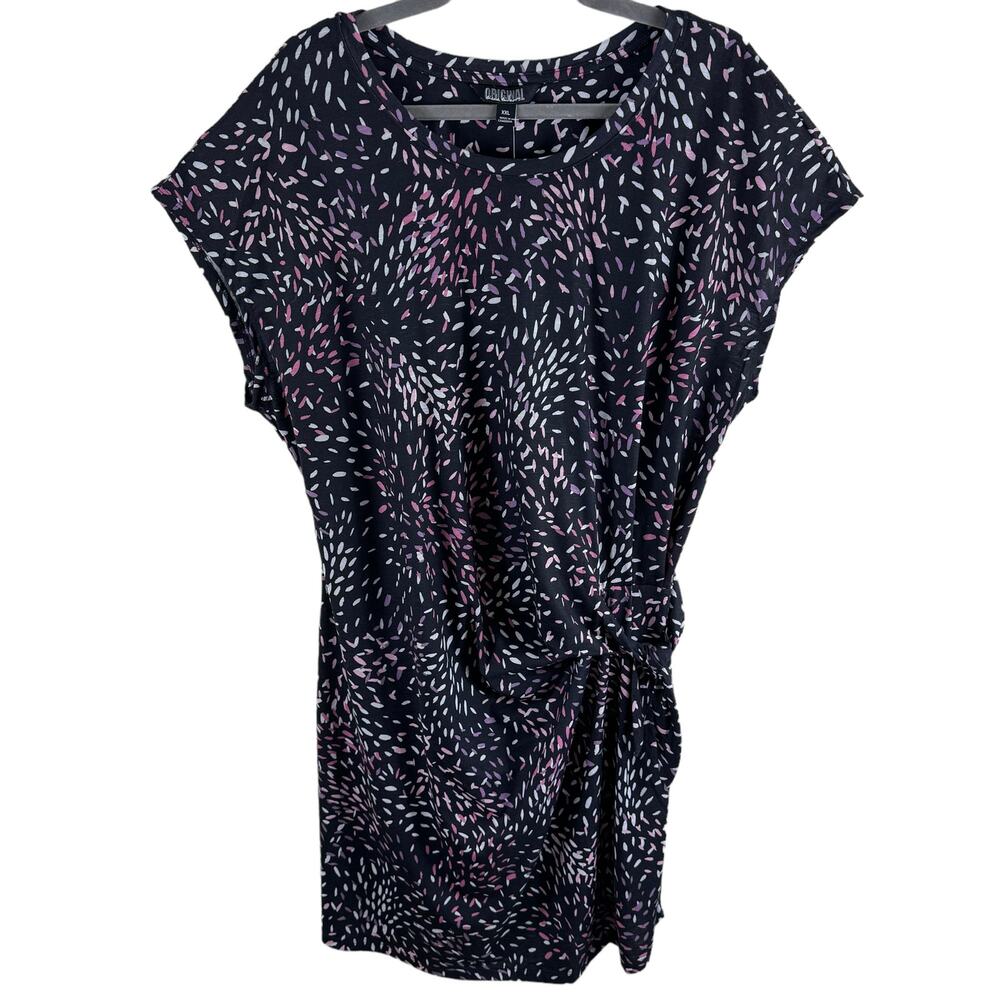 Nicole Miller Original NWT Short Sleeve Faux Wrap Dress XXL‎